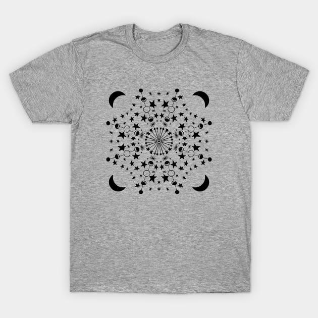 Moon Mandala T-Shirt by bubbsnugg